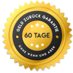 60 Tage Rückgabegarantie Geld zurück Garantie
