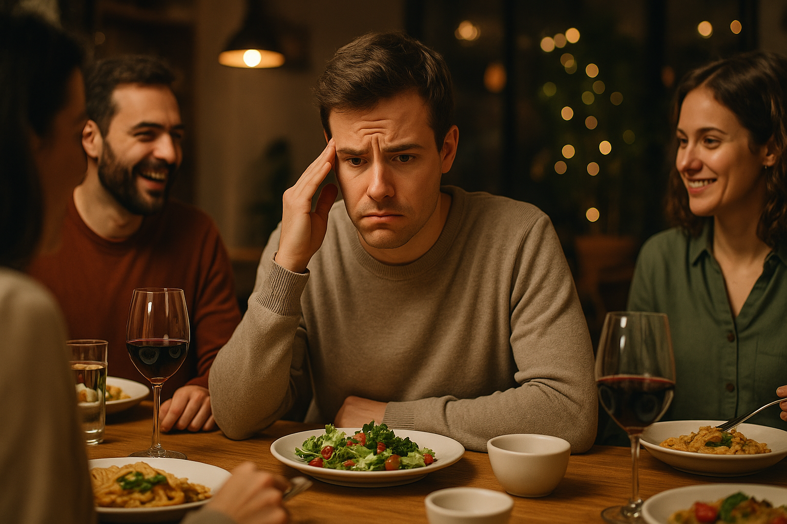 Unsicherheit beim Essen wegen Reizdarm